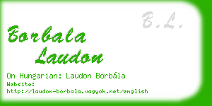 borbala laudon business card