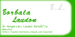 borbala laudon business card